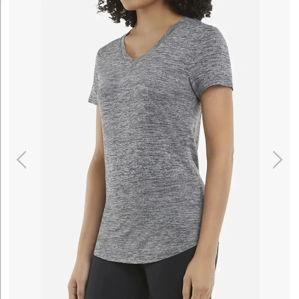 Essential vneck marbled tshirt